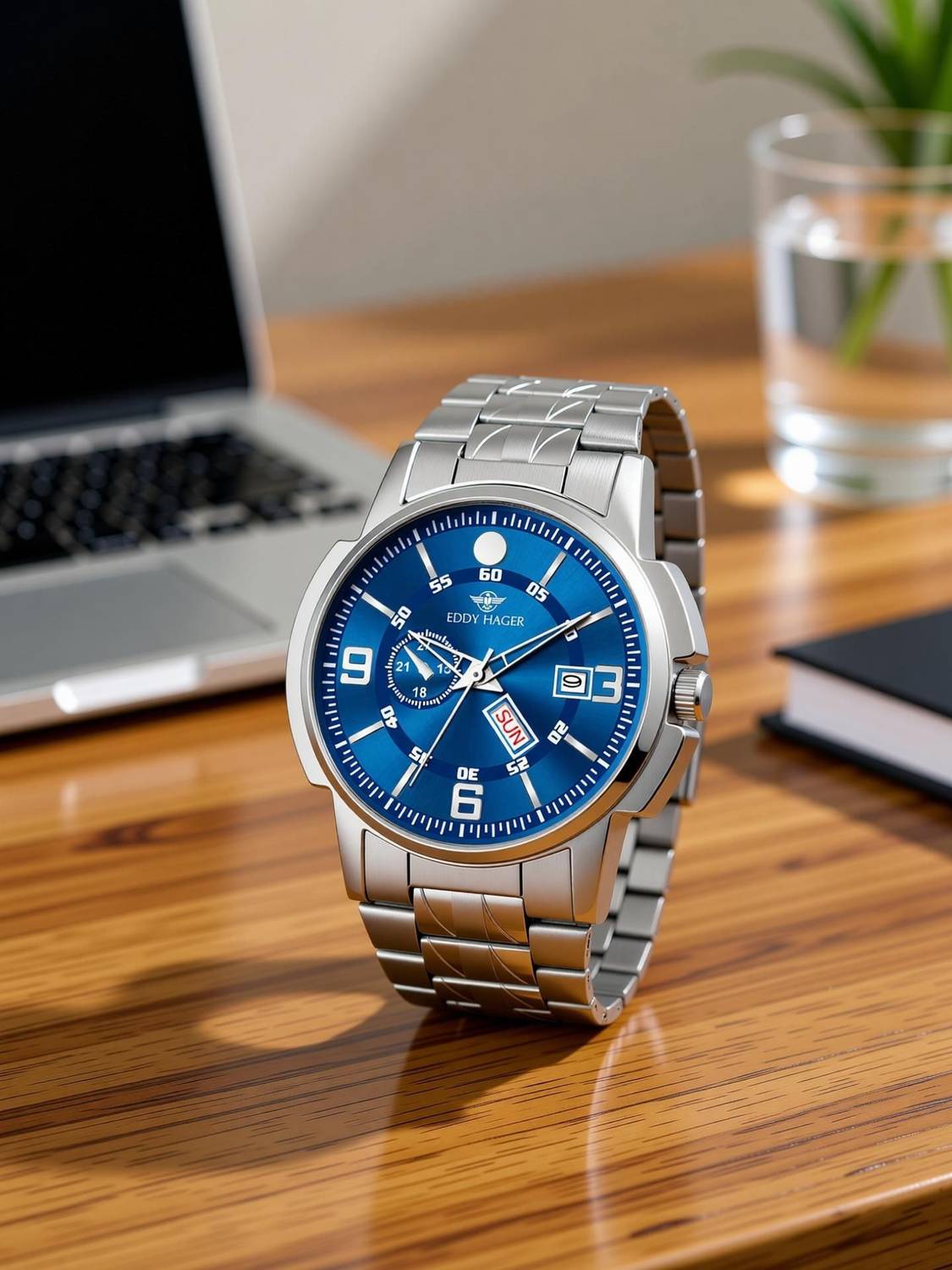 EDDY HAGER 226-BL Blue Men's Watch - Image 2