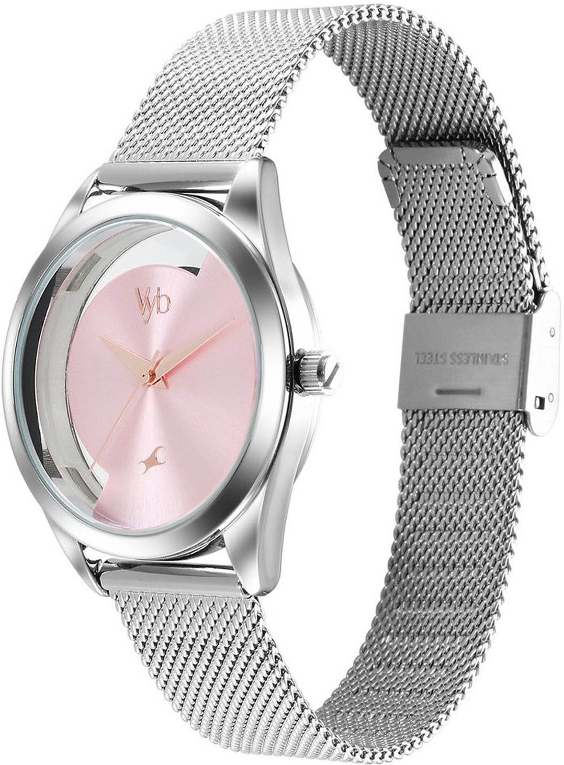 Image of Fastrack Fastrack Vyb Runway Quartz Silver Dial Stainless Steel Strap Watch For Girls Analog Watch - For Women
