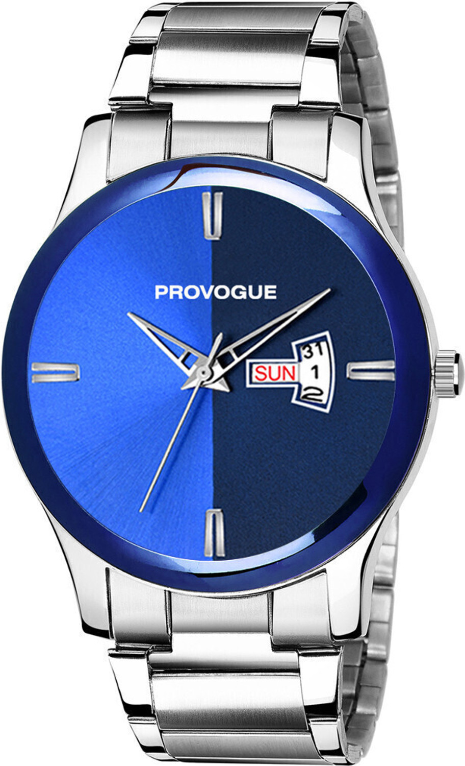 Image of PROVOGUE PRVG-NB602 Day and Date Blue Mens Watch|Brand-Branded Wrist & Hands Watch|For Boys & Mens| Analog Watch - For Men