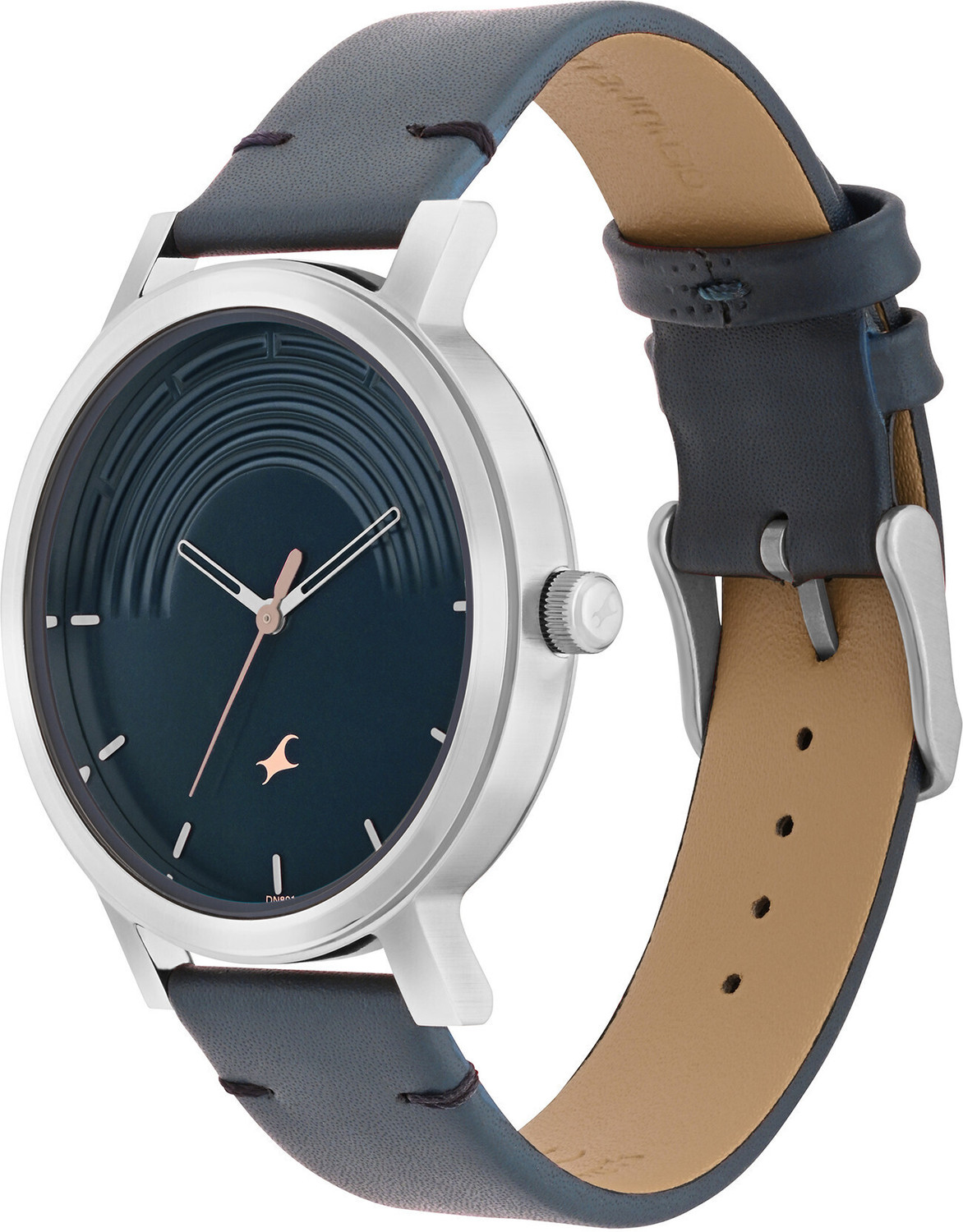 Image of Fastrack Fastrack Crush Blue Dial Blue Leather Strap Analog Watch - For Men