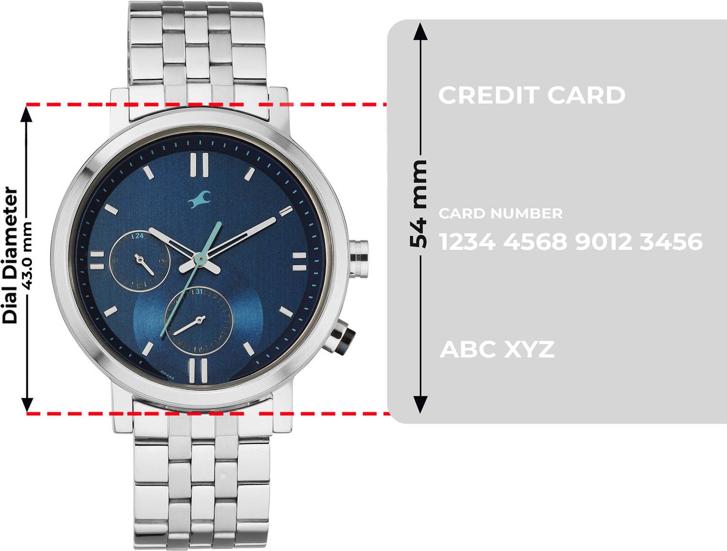 Fastrack Tick Tock 3.0 Fastrack Tick Tock Multifunction Blue Dial