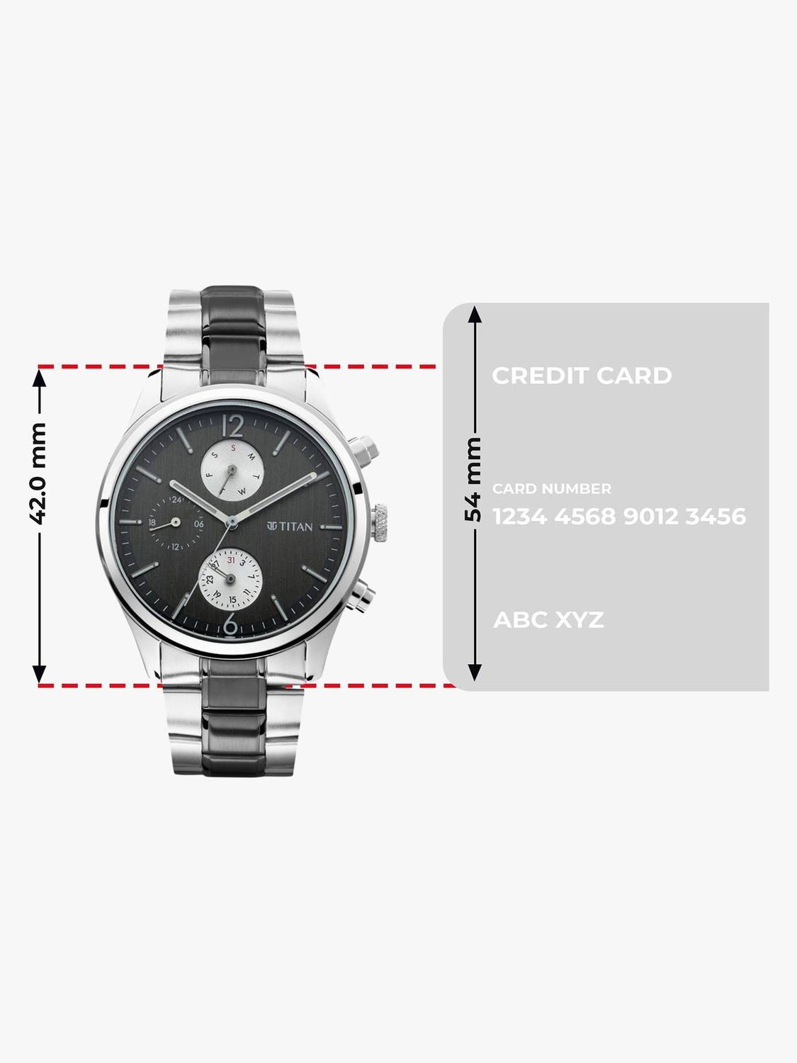 Titan Workwear Multifunction Grey Dial Watch - Men - Image 4