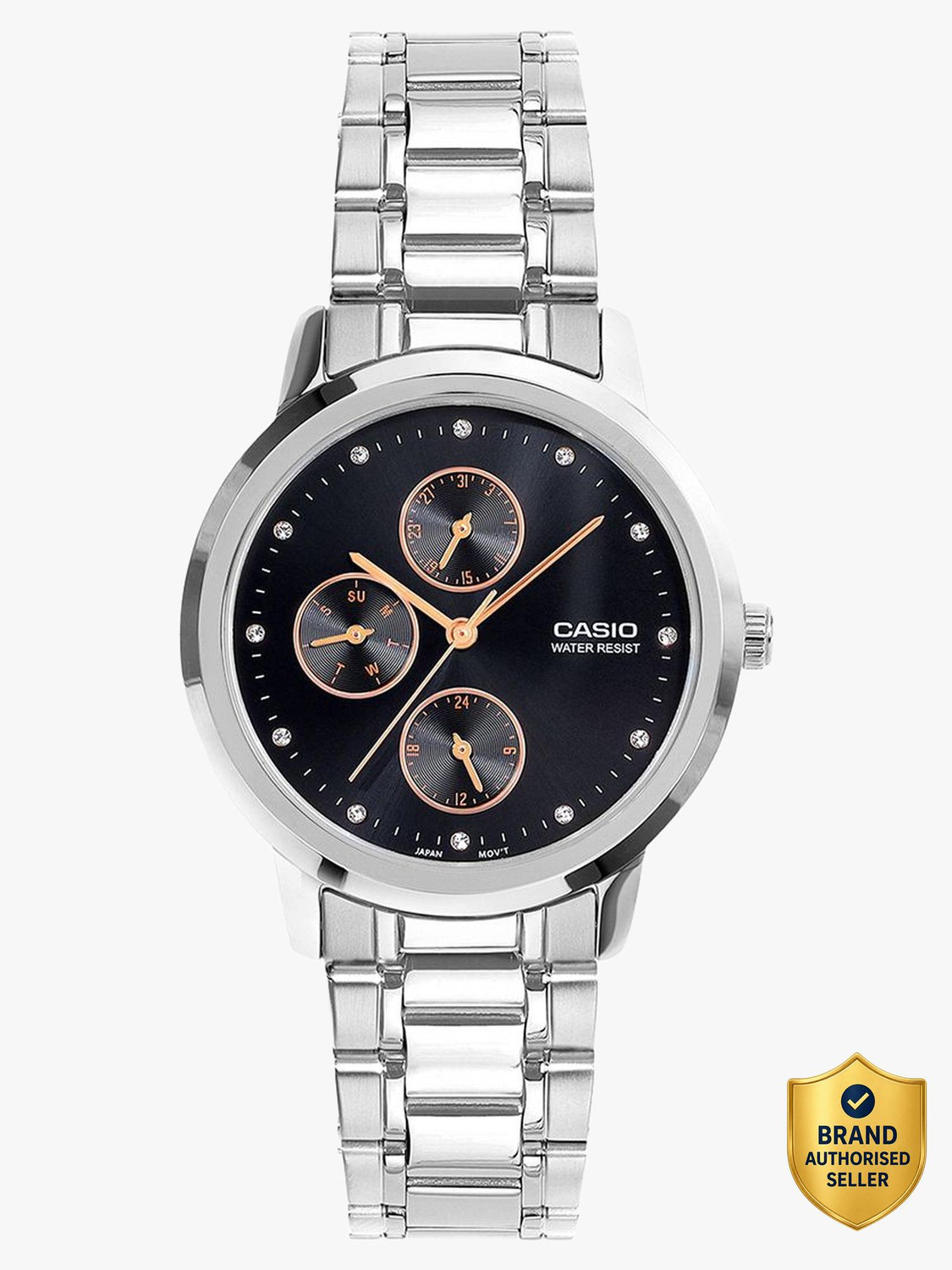 Image of CASIO LTP-SN6KD-1A ENTICER LADIES Analog Watch - For Women