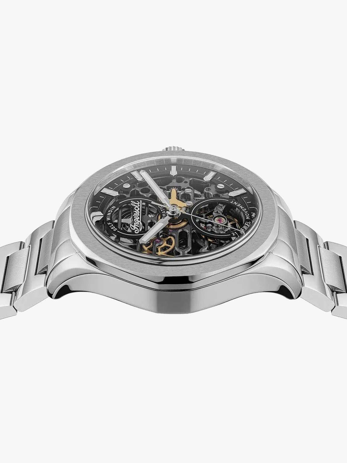 Image of Ingersoll The Bronc The Bronc Automatic Black Dial With lifetime Warranty Analog Watch - For Men