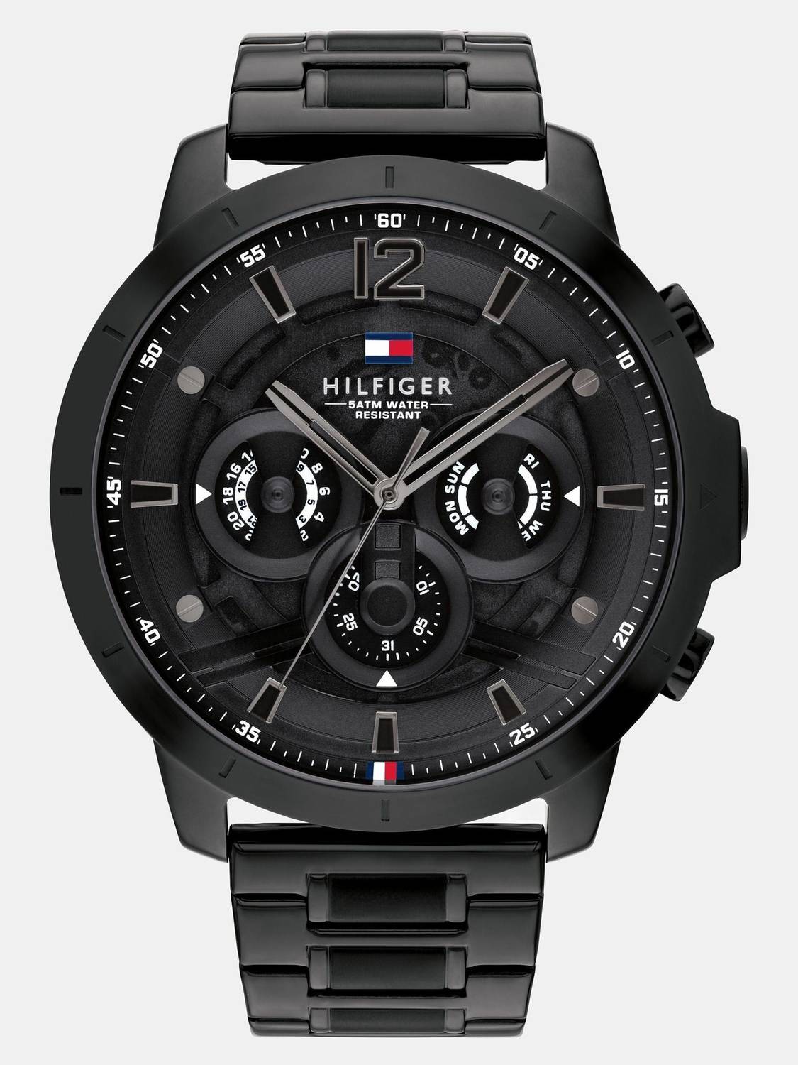 Tommy Hilfiger Black Dial Stainless Steel Watch - Image 2