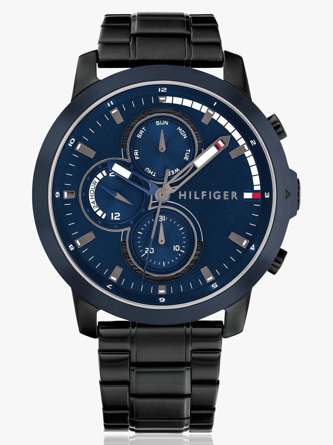 とむ様 TOMMY HILFIGER Tommy Hilfiger Multifunction Blue Dial Black