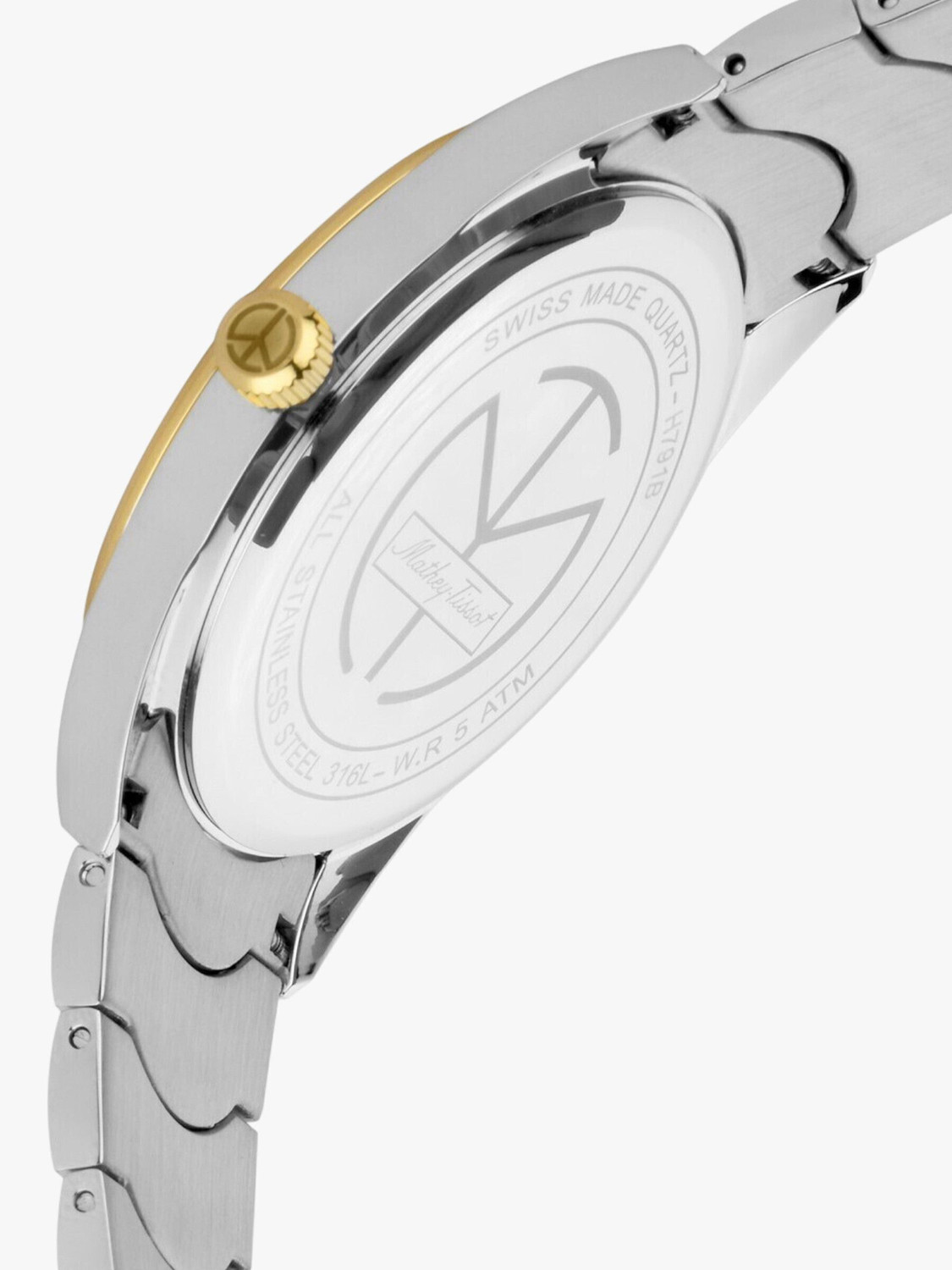 Image of Mathey-Tissot H791BI Swiss Made Quartz White Dial Analog Watch - For Men