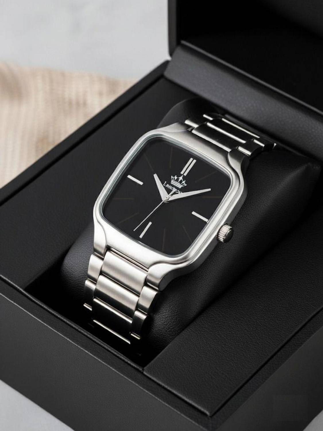LIMESTONE Square Dial Quartz Watch - Men - Image 1