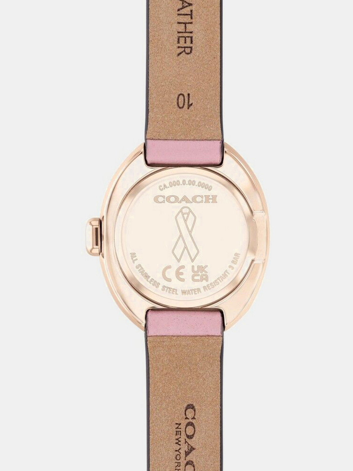 Image of Coach Sammy Qtz Basic Mini Pink Oval Dial Women's Watch - 14504565 Analog Watch - For Women 14504565