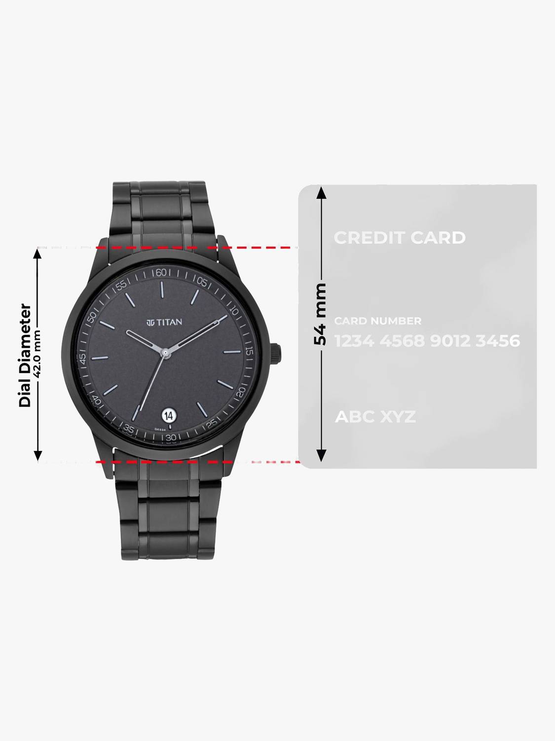Titan Minimals Black Dial Black MetalStrap Analog Watch - Image 4