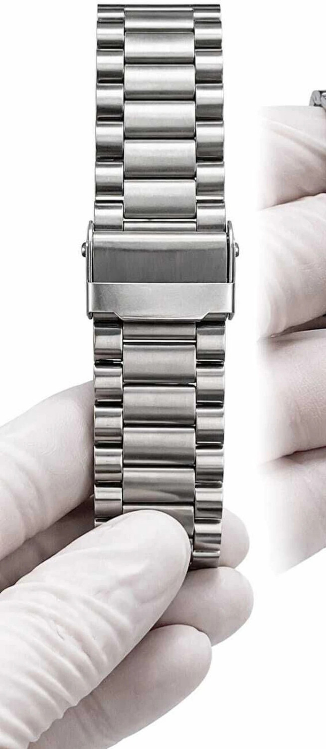 Image of QUANTEX GLOWME Men's Silver Stainless Steel Analog Watch Analog Watch - For Men with White Dial and Chronograph Design