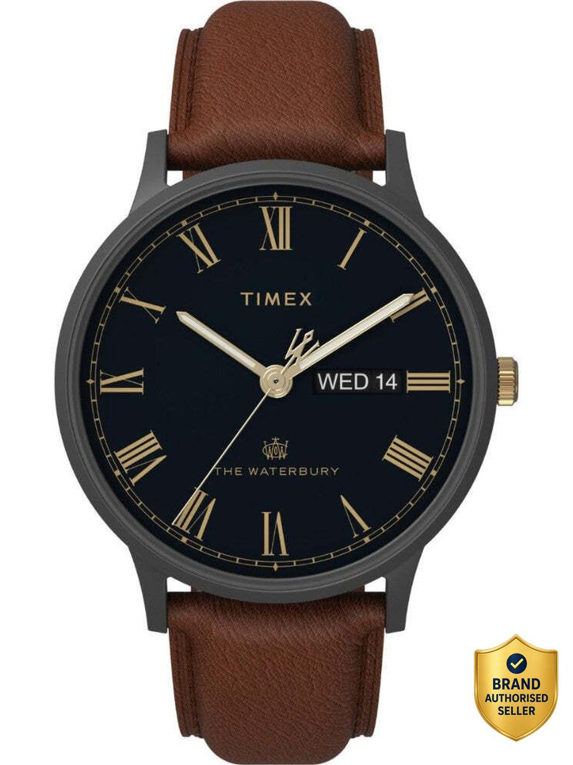 Image of TIMEX TWEG26504 Waterbury Round 42mm Blue Dial Analog Watch - For Men