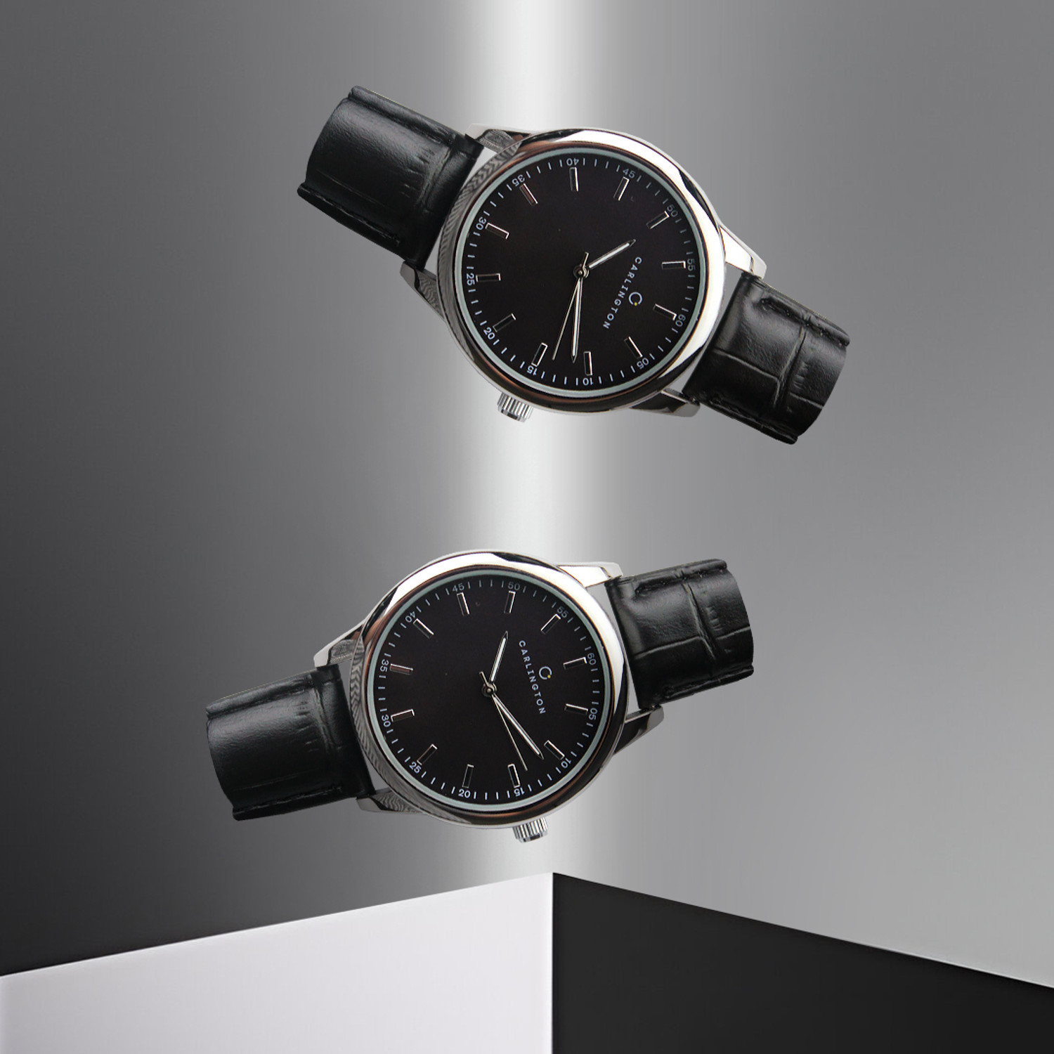 Image of Carlington CT 1077 Black Carlington Series Premium Gents Wrist Watches Analog Watch - For Men