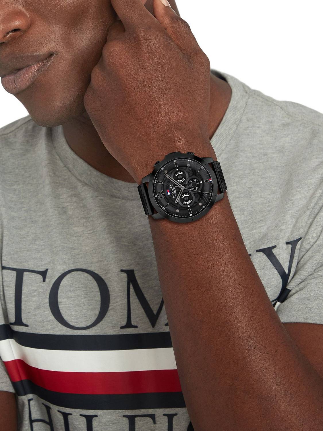Tommy Hilfiger Black Dial Stainless Steel Watch - Image 5