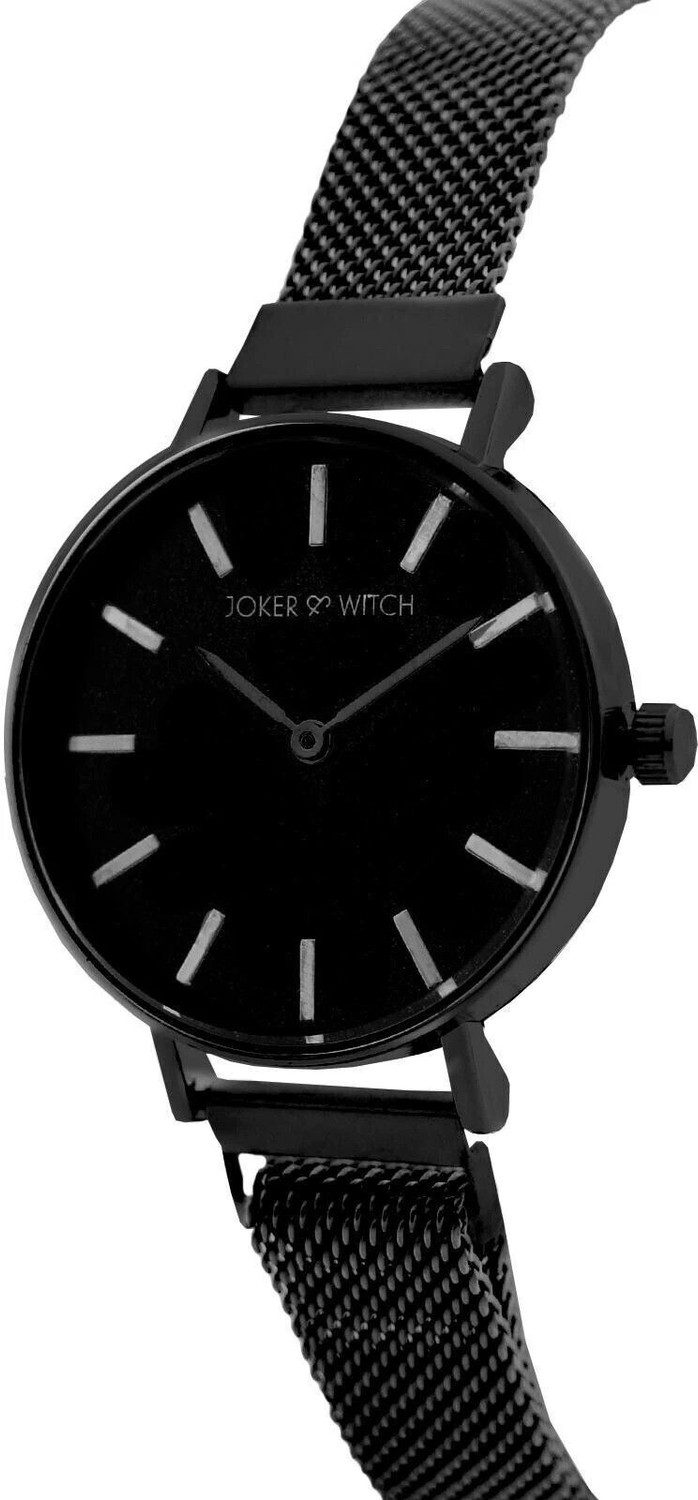 Image of Joker & Witch Joker & Witch Women Analogue Natalie 32mm Black Dial Stainless Steel Strap Watch Analog Watch - For Women