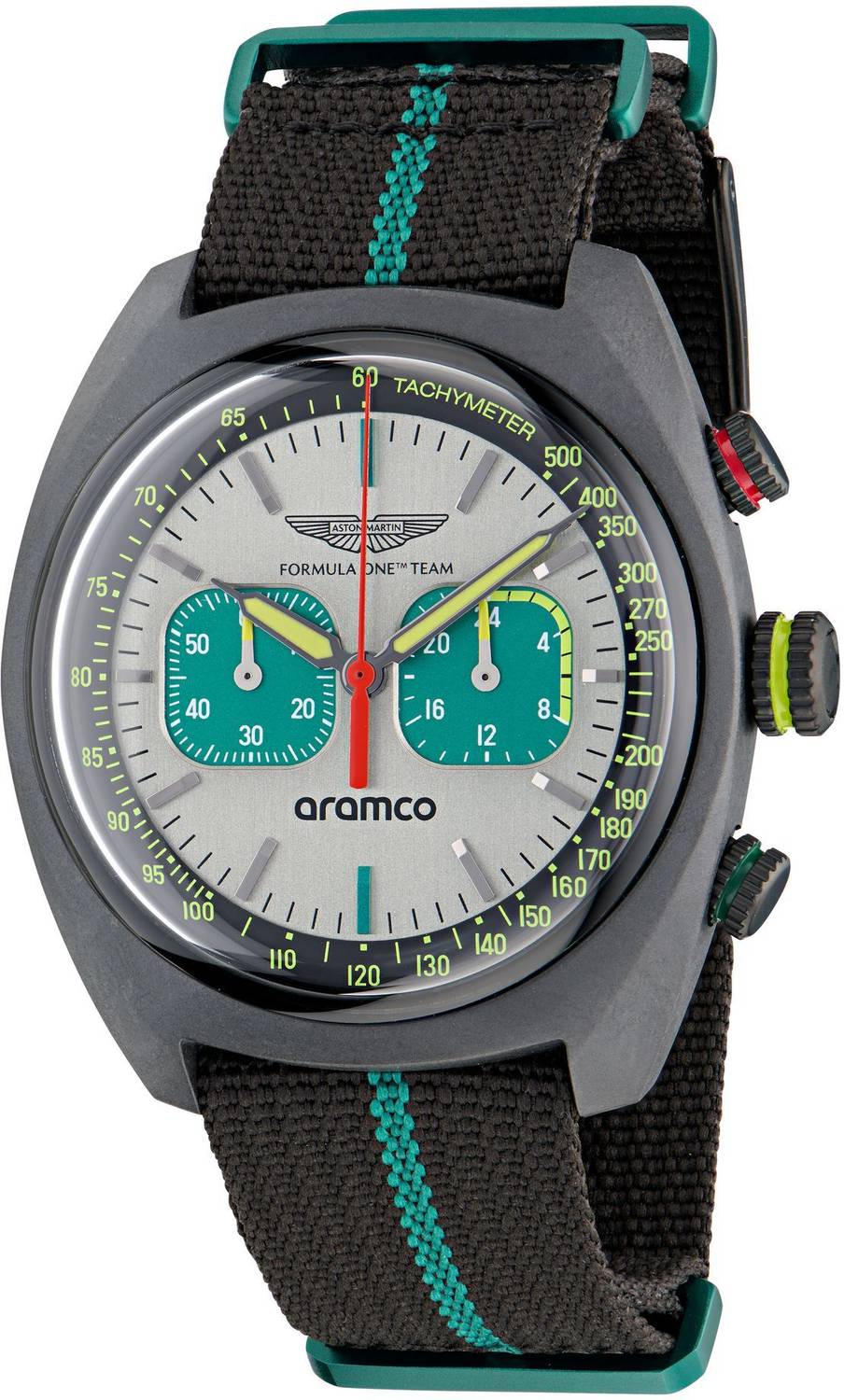 Aston Martin 43mm Silver-Tone Dial Analog Watch - Image 4