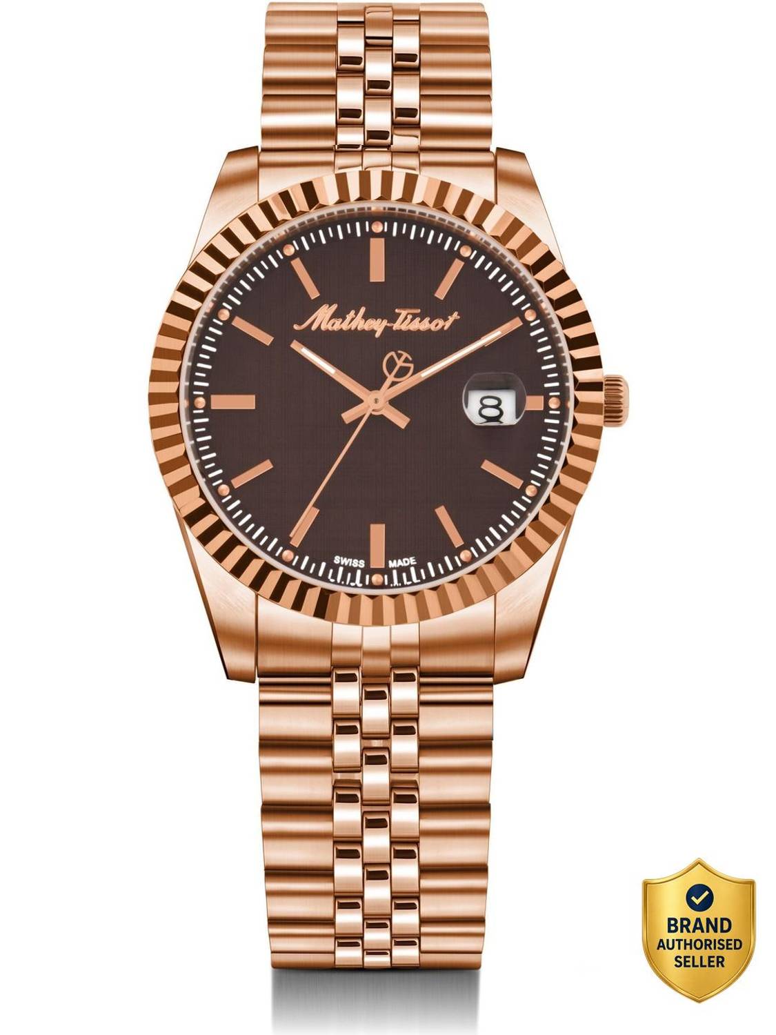 Mathey-Tissot H810PRM Brown Dial Analog Watch - Image 1