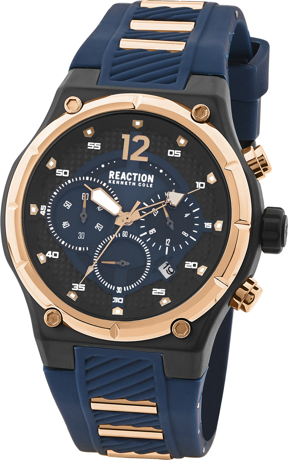 Image of Kenneth Cole Reaction Chronograph Blue Dial Watch For Men's Analog Watch - For Men