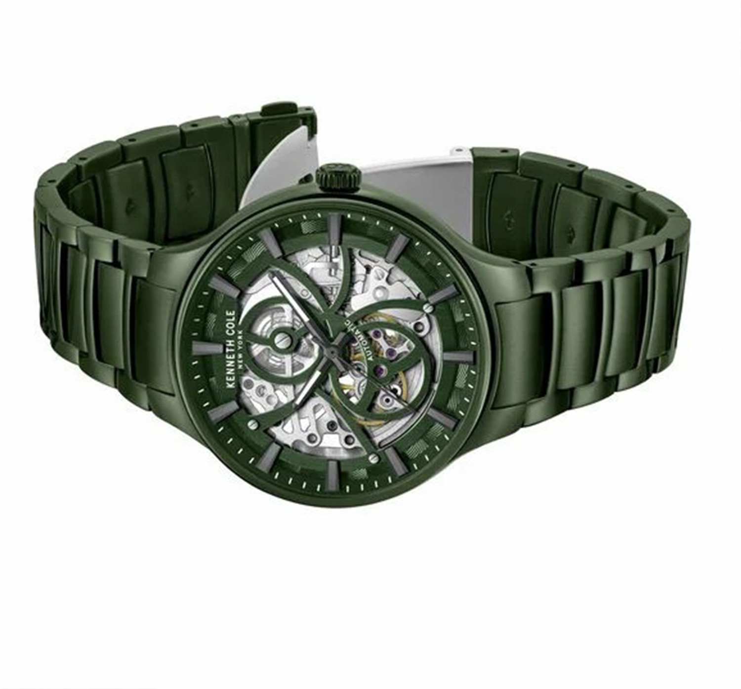 Image of Kenneth Cole Black Round Dial Leather Watch For Men Analog Watch - For Men