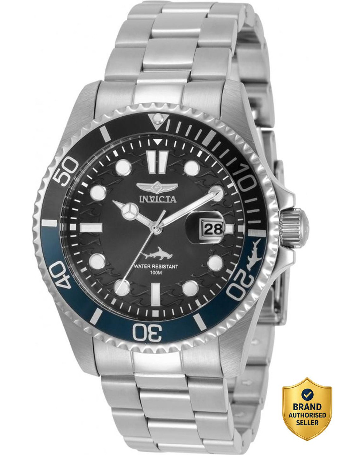 Image of INVICTA 30956 Pro Diver Quartz Black Dial Analog Watch - For Men