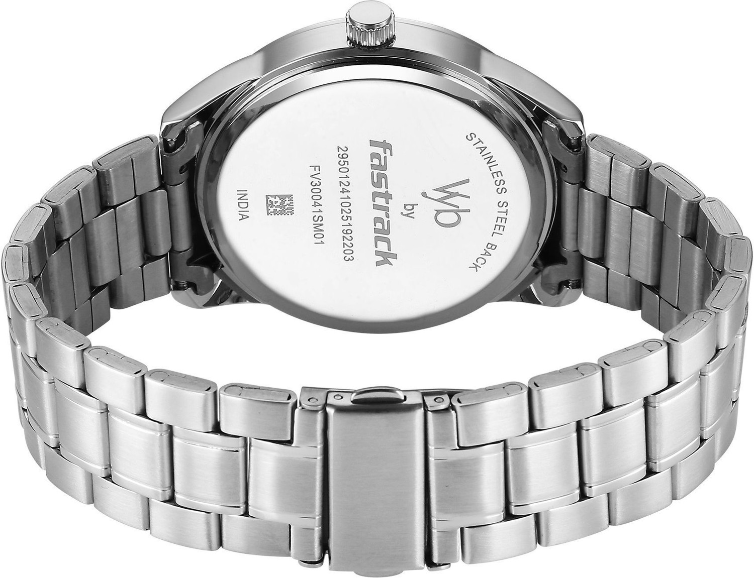 Image of Fastrack Vyb Drift Fastrack Vyb Drift Quartz Navy Blue Dial Steel Stainless Steel Strap Analog Watch - For Men