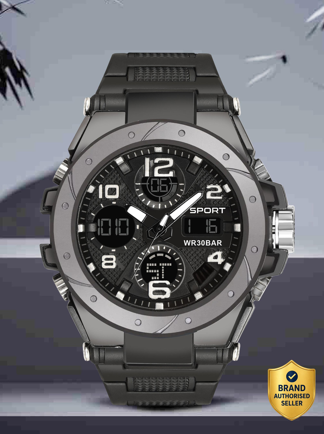 Image of PROVOGUE PRVG-7017 Calendar|Stop Watch|Trending|Shock Chronograph Resistant Luminous Digital Watch Analog-Digital Watch - For Men