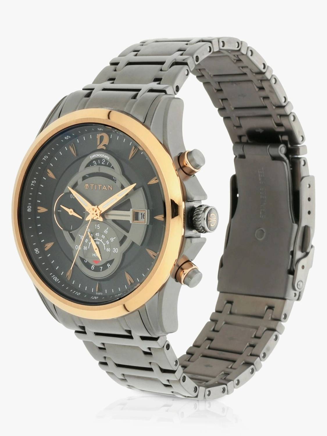Titan Maritime Chronograph Anthracite Dial Watch - Image 5