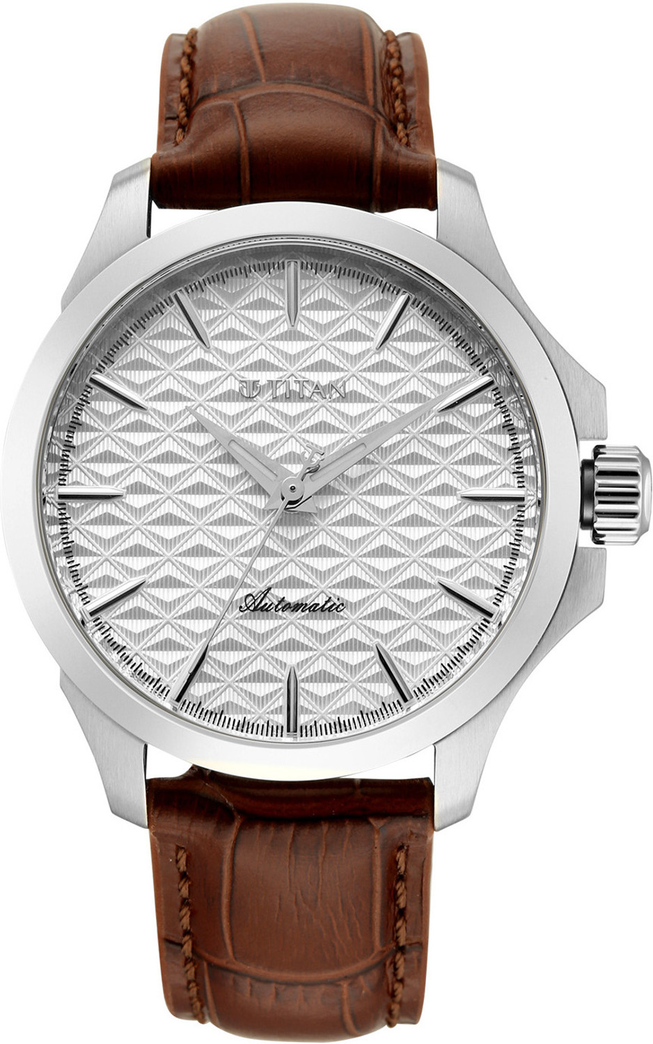 Image of Titan Signature Automatic Signature Infinium 72 Hour Power Reserve Automatic 3 Hands White Dial Analog Watch - For Men