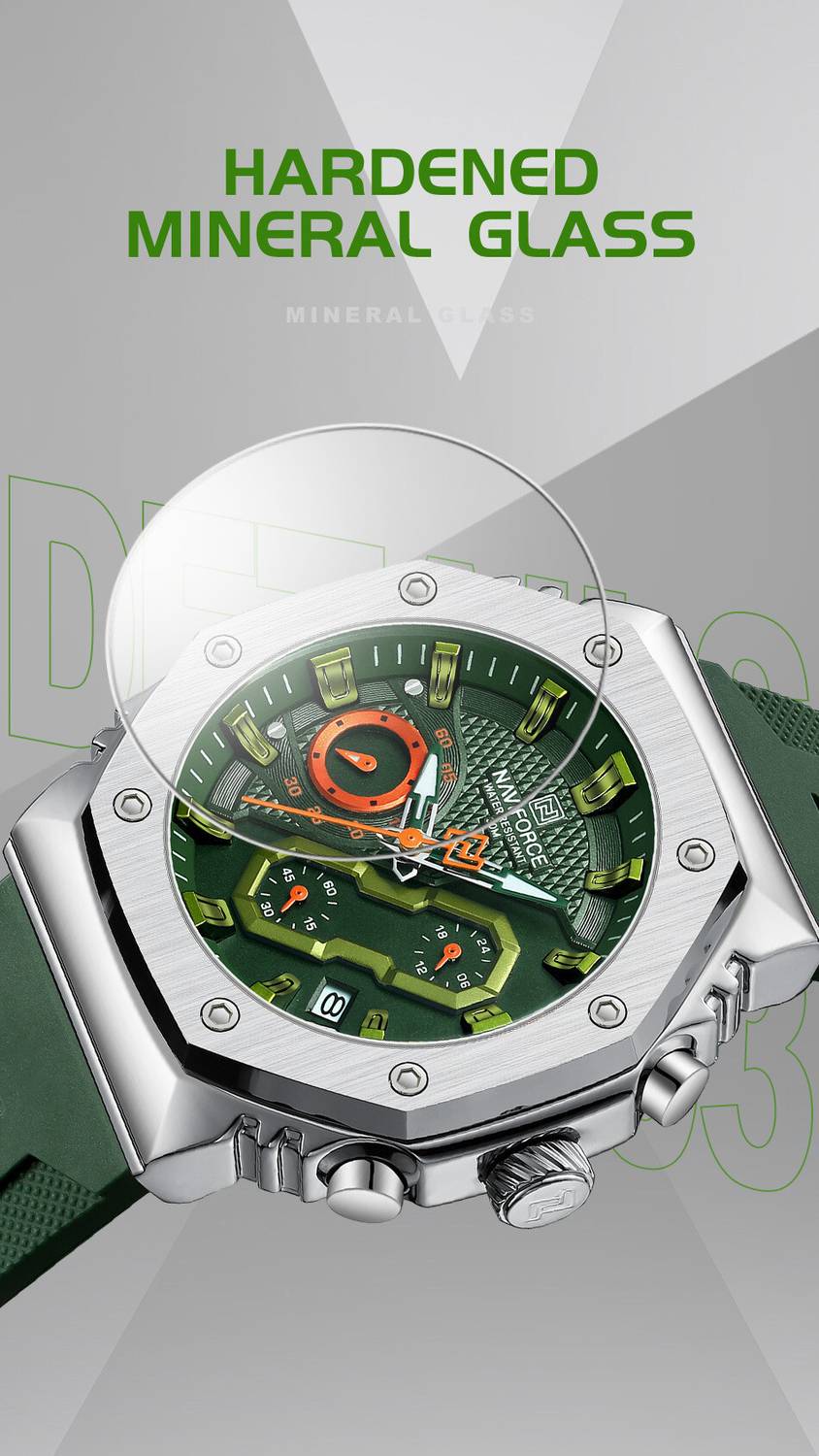 NAVIFORCE 8035 Men's Sport Quartz Chronograph Watch - Image 4