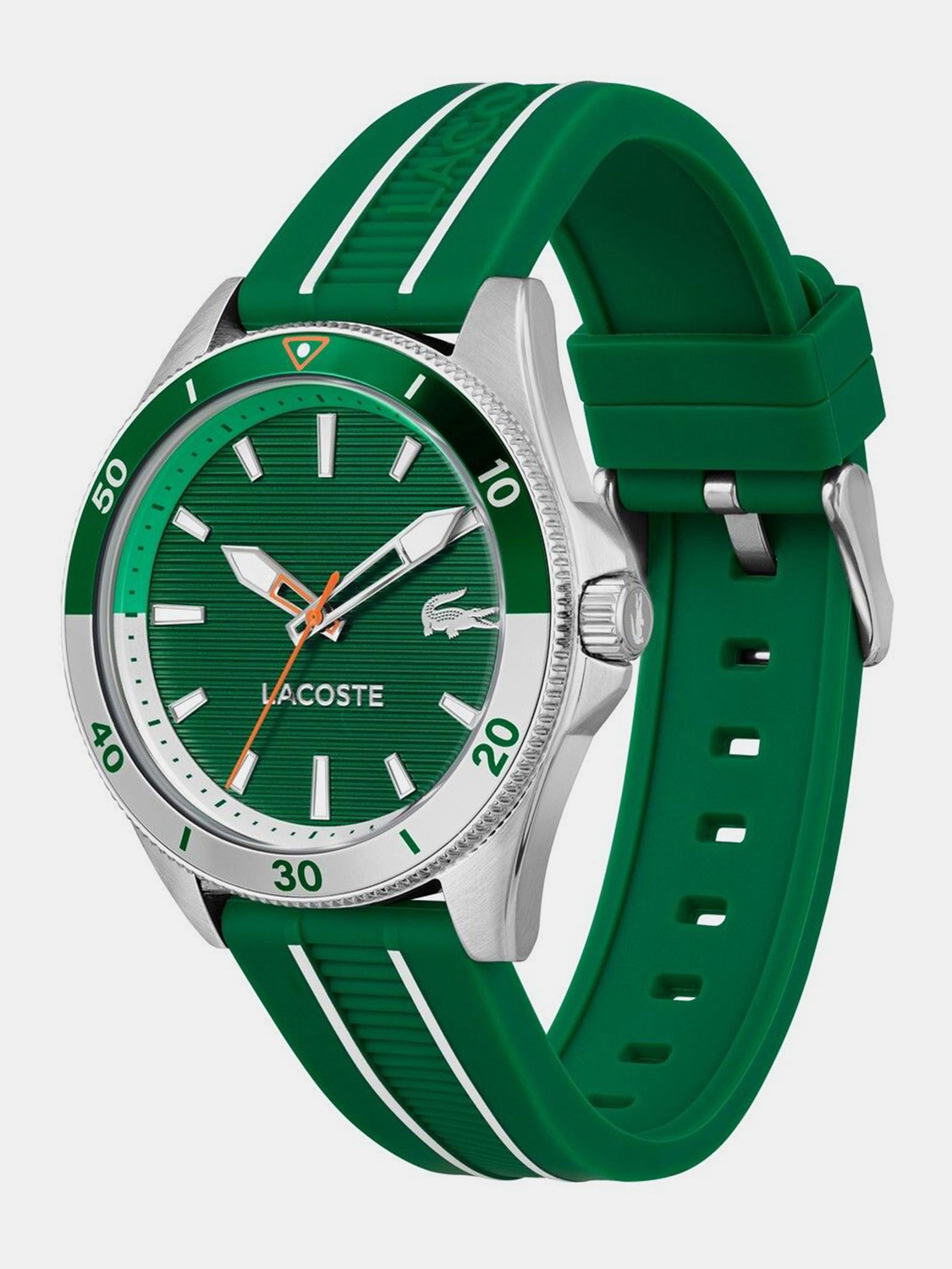 Image of LACOSTE MAINSAIL Lacoste Mainsail Qtz Basic Green Round Dial Men's Watch - 2011455 Analog Watch - For Men