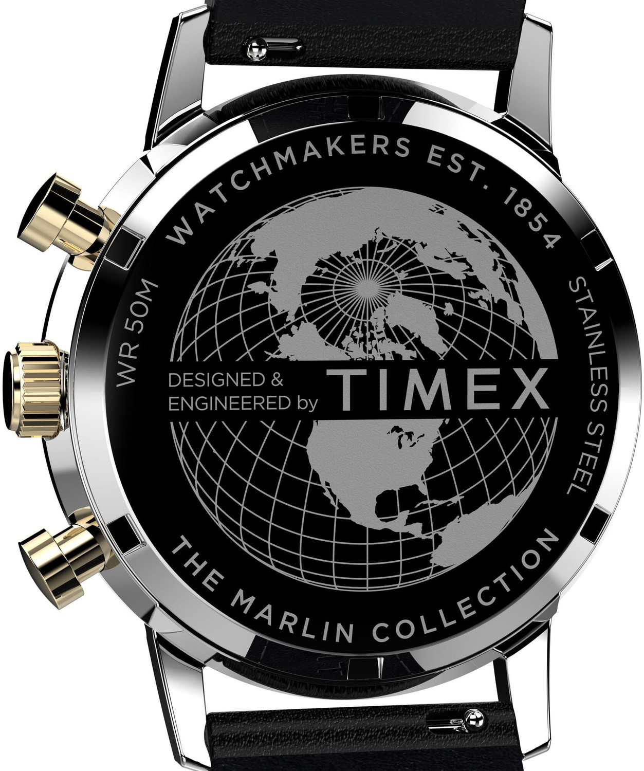 Image of TIMEX TWEG26715 Marlin Round 42mm Black Dial Analog Watch - For Men