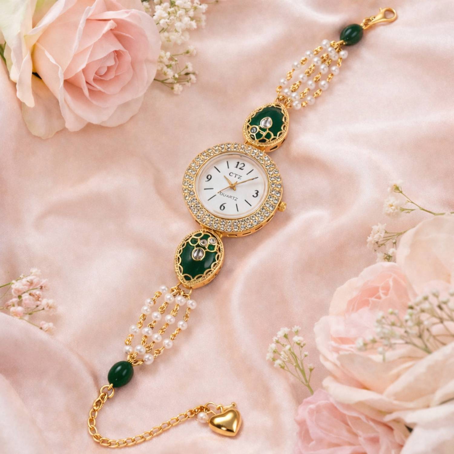 ARISTAL Jewellery Ethnic Pearl Jewellery Watch Analog Watch - For Women