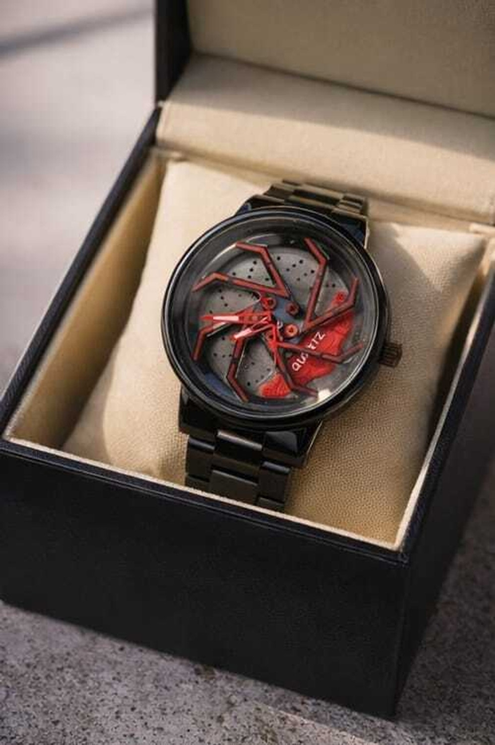 Image of GKFIRM CAR WHEEL SPIDER-02 CAR WHEEL SPIDER-02 Analog Watch - For Boys
