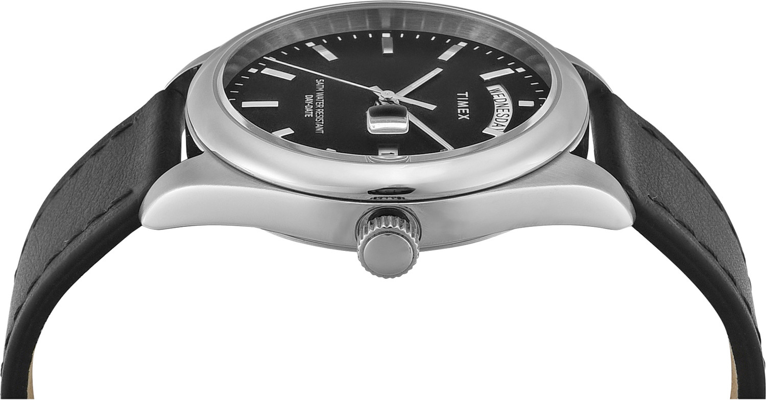 Image of TIMEX TWEG27107 Legacy Round 41mm Black Dial Analog Watch - For Men