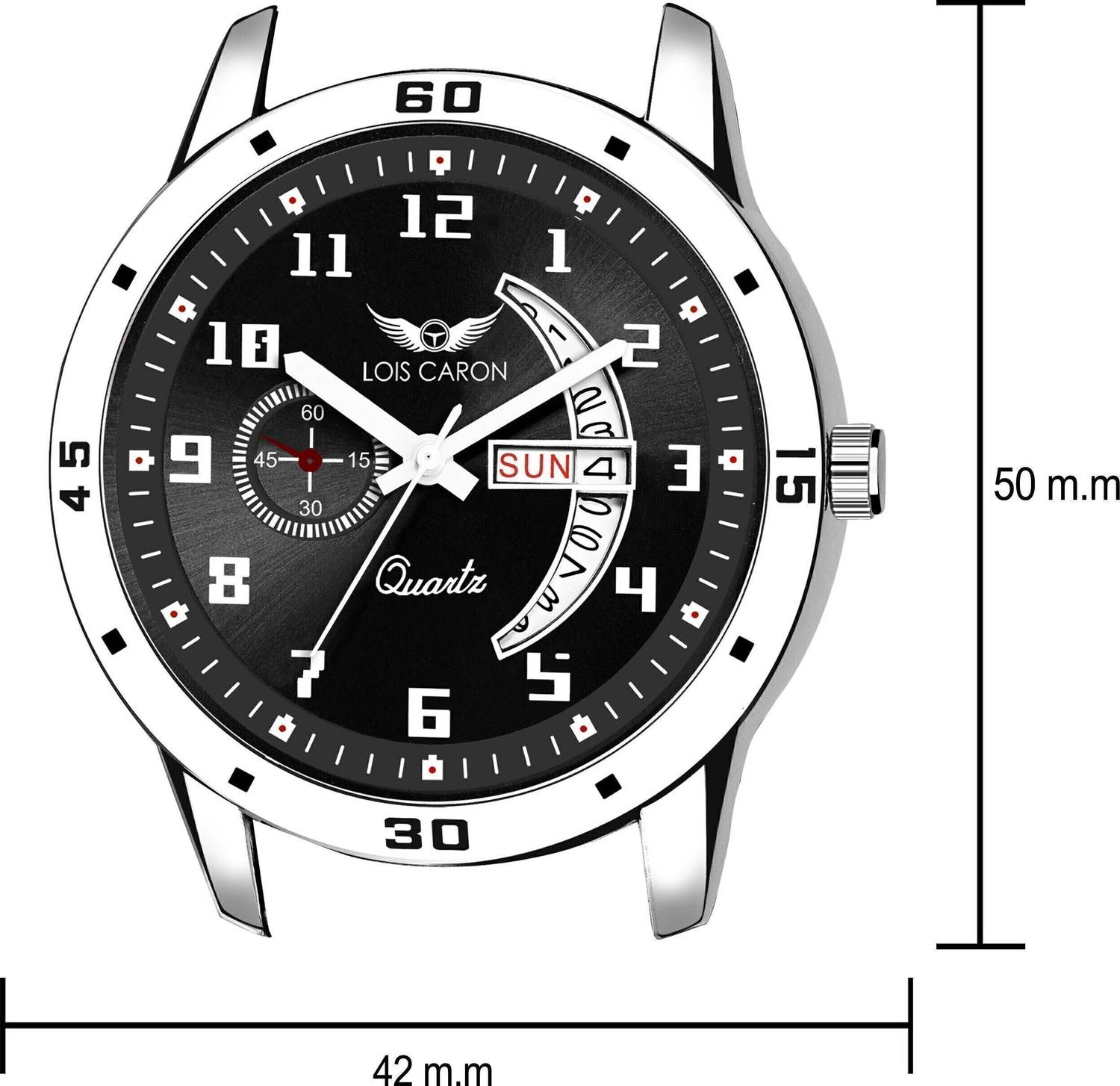 LOIS CARON LCS-8190 Elegant Series Square Quartz Watch - Image 3