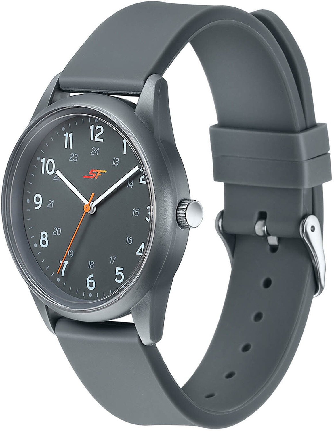 Image of SONATA SF Field watch SF Field Analog Black Dial Dark Grey Silicon Strap Analog Watch - For Men