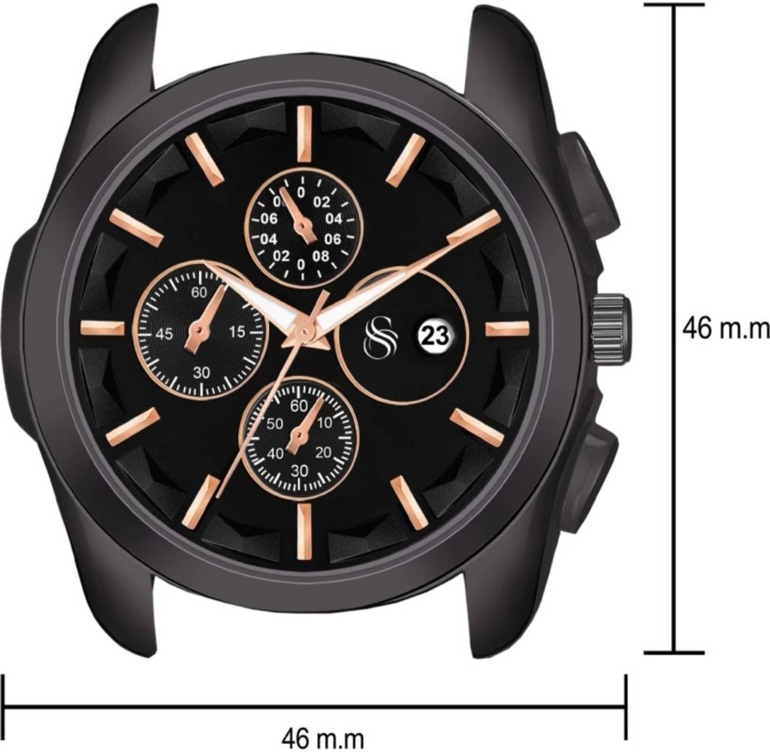 Teesort Black Analog Watch for Men - Image 3