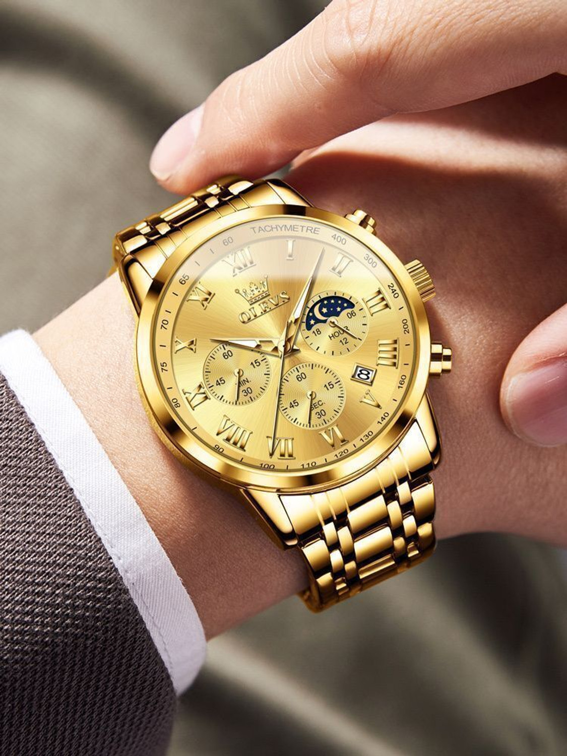 Image of OLEVS Analog Watch - For Men