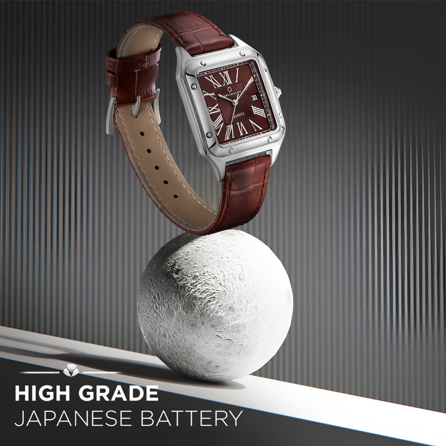Image of Carlington CT 4050 Brown Belt Carlington Meridian Series Premium Gents Wrist Watches Analog Watch - For Men