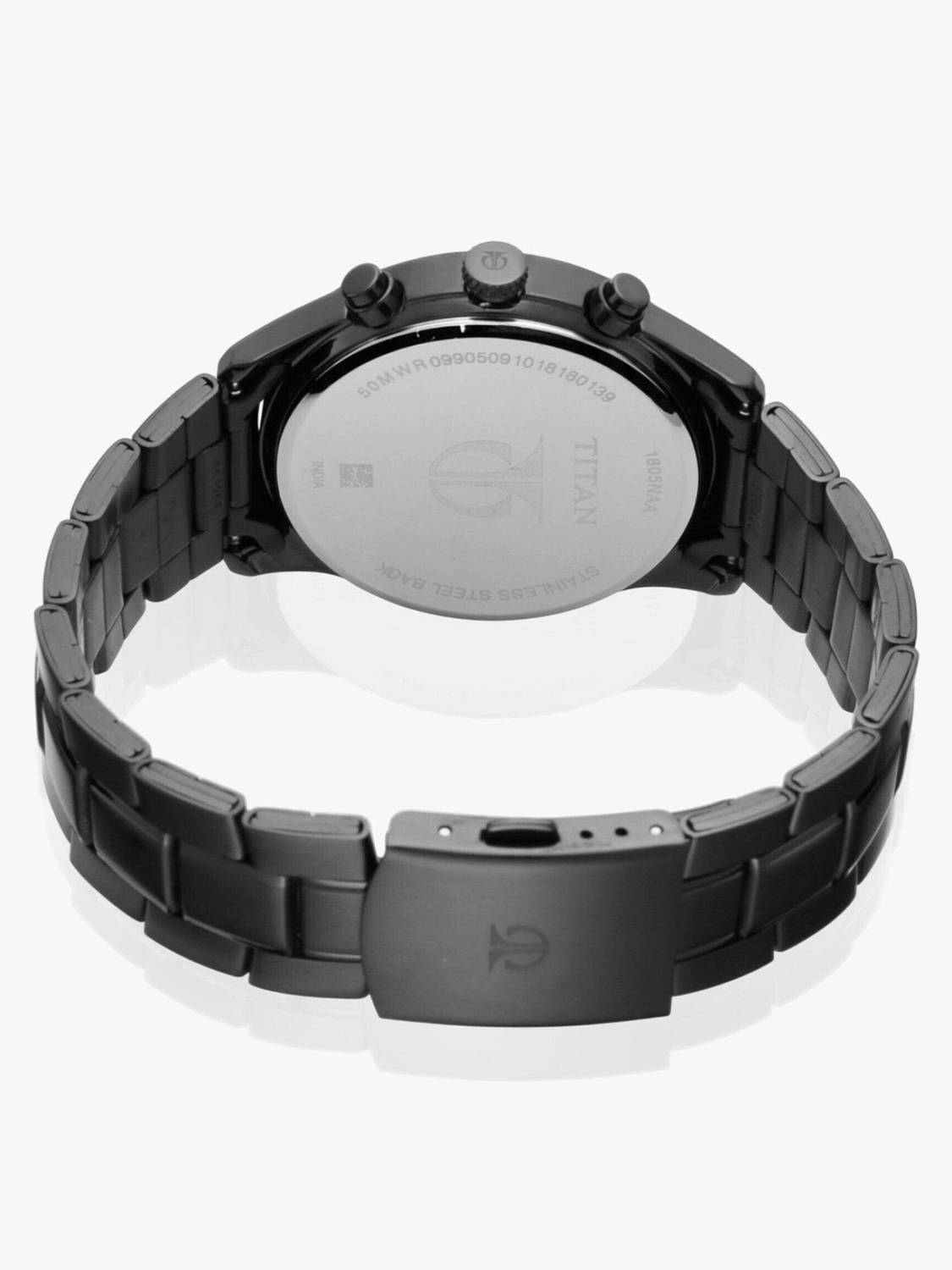 Titan Workwear Multifunction Black Dial Black MetalStrap Analog Watch - Image 5