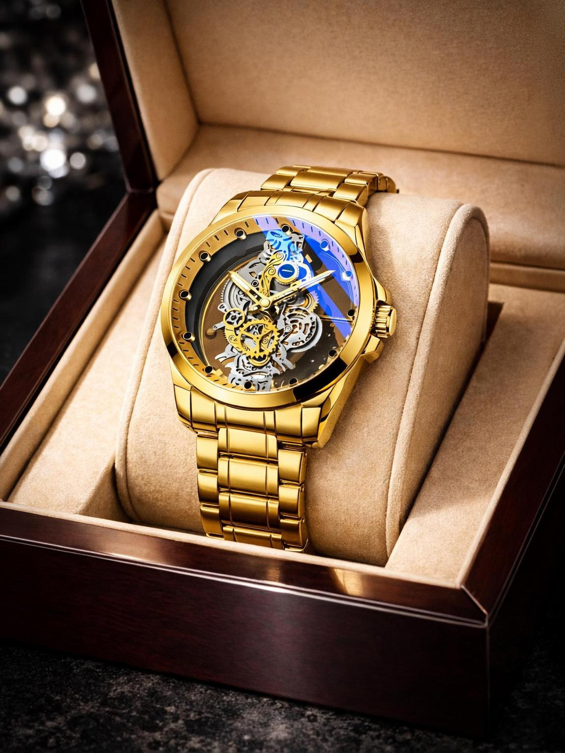 Image of YARA Premium Skeleton Dial Watch For Men v 7411001 Analog Watch - For Men
