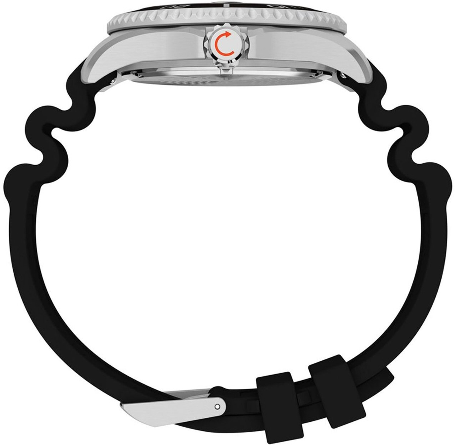Image of TIMEX TW2W81600UJ Waterburry Round 44mm Black Dial Analog Watch - For Men