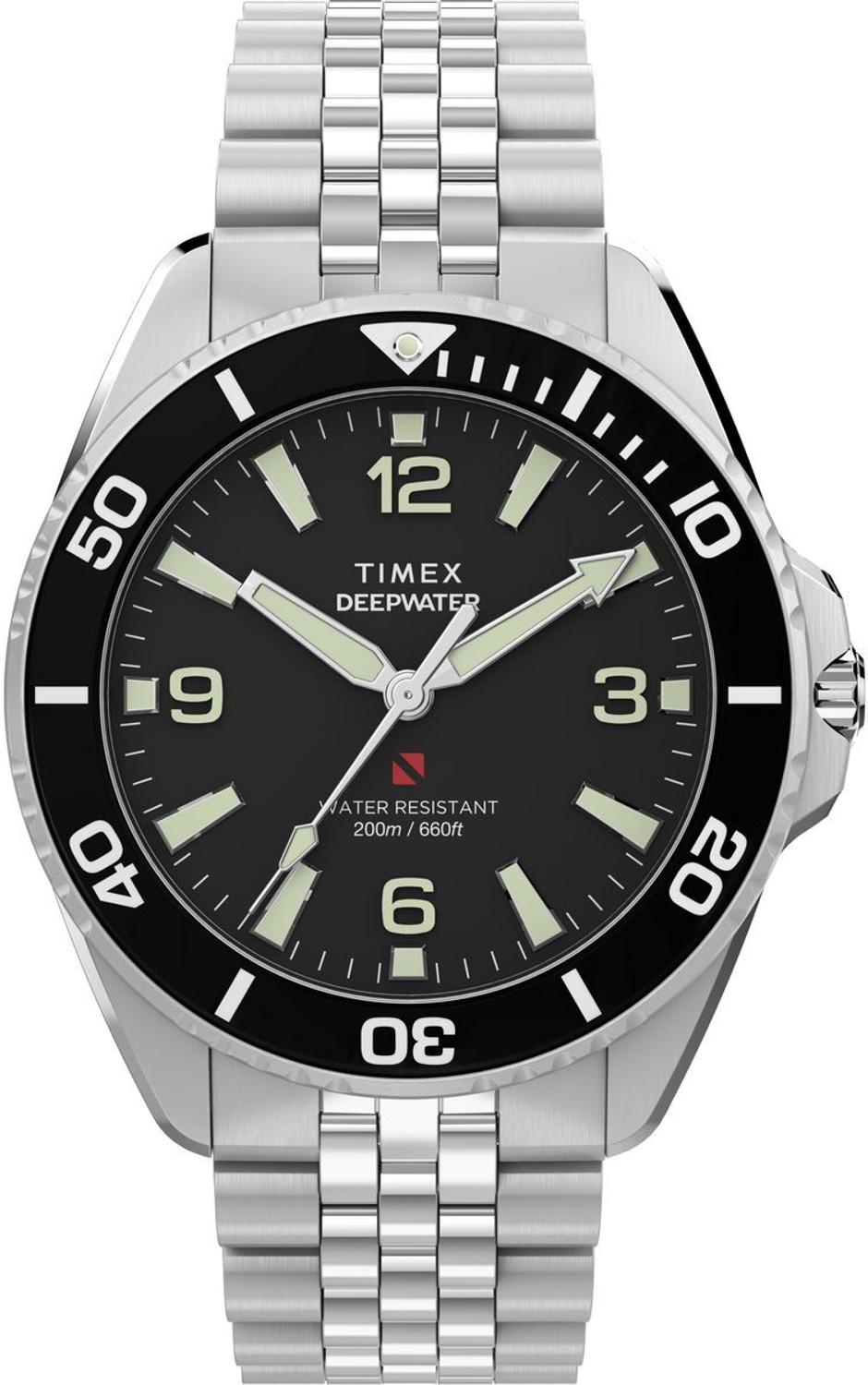 Image of TIMEX TW2Y64500IK Deepwater Arctic Round 41mm Black Analog Watch - For Men