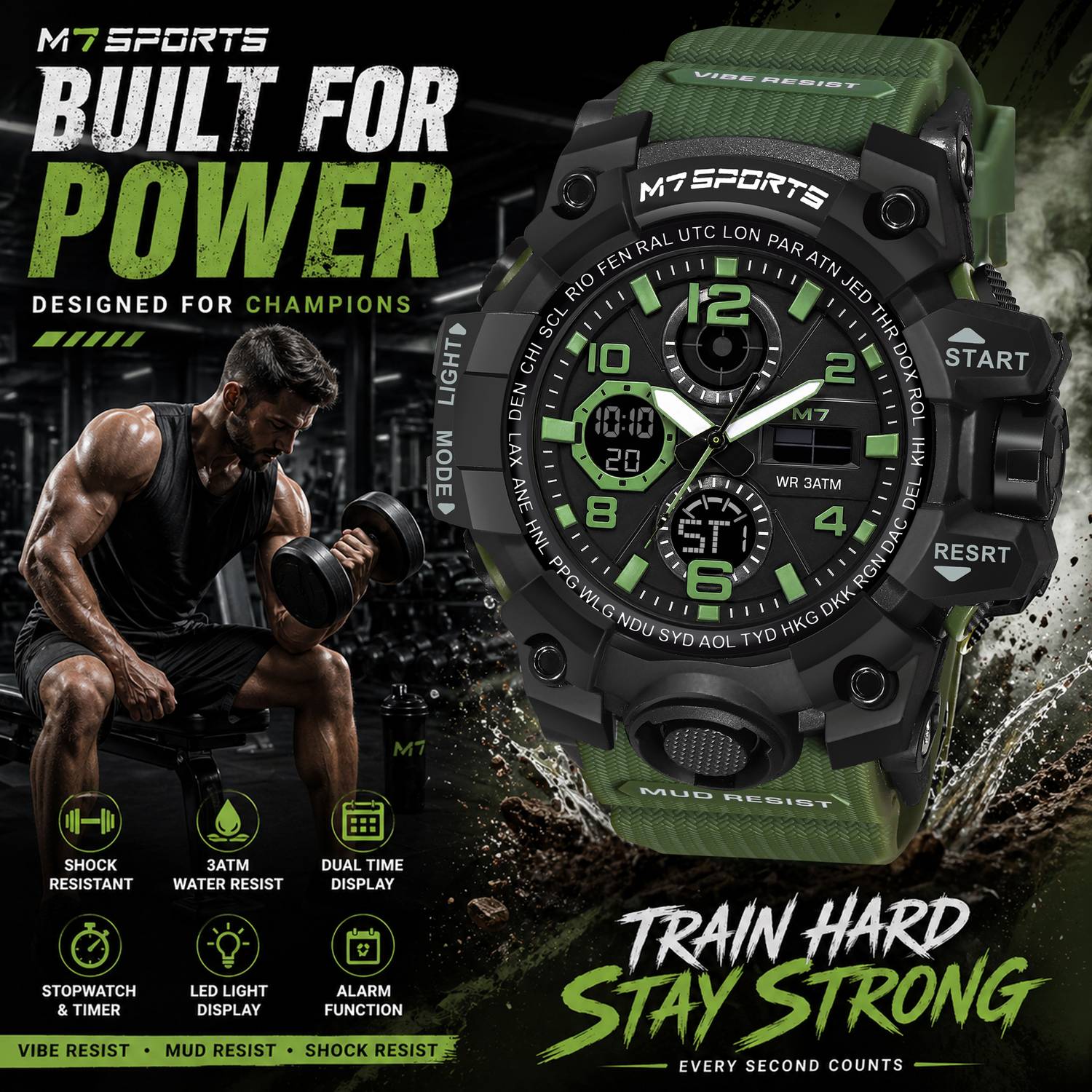 Metronaut M7-8029 Adventure Expedition Analog-Digital Watch - Image 2