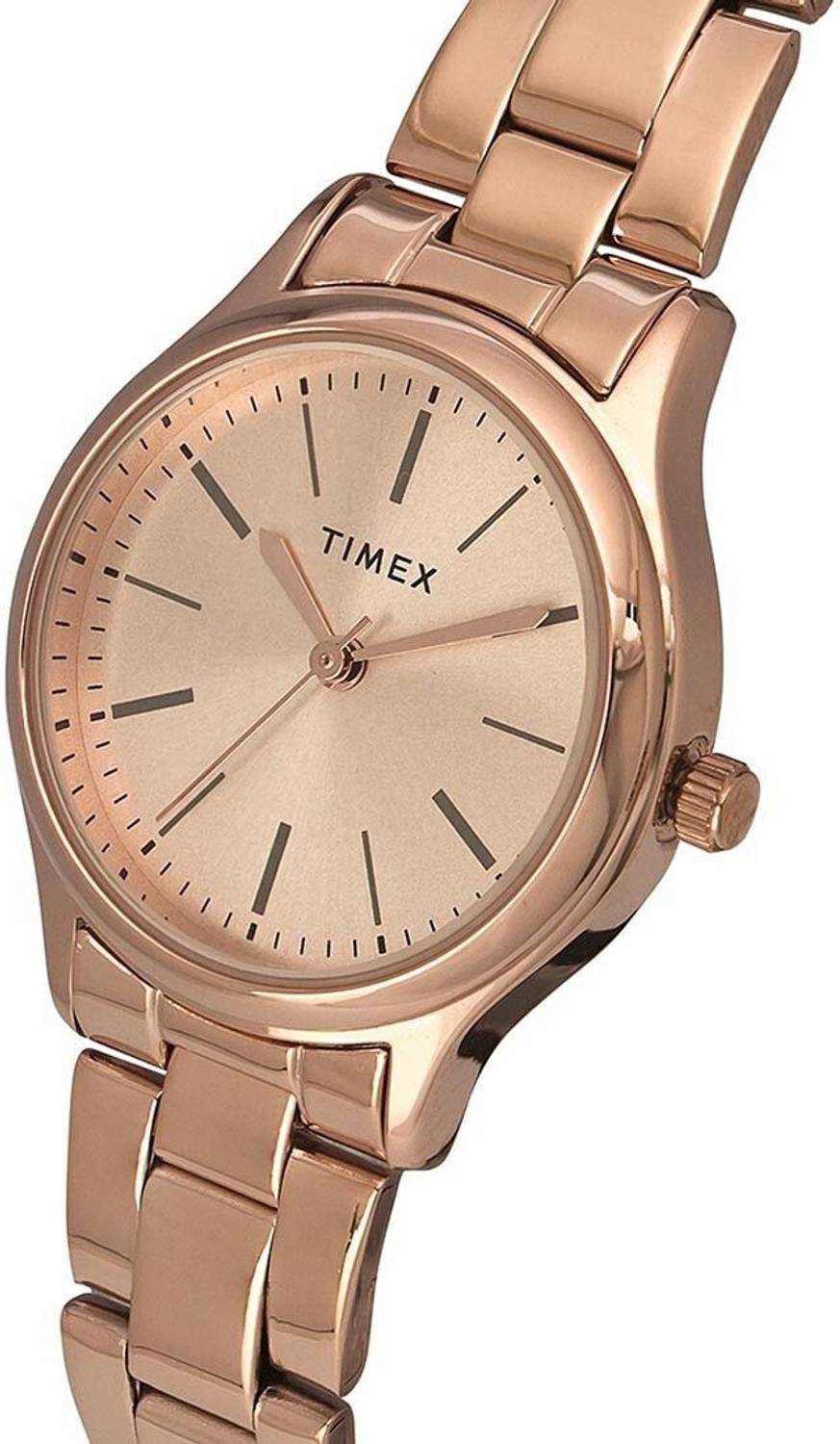TIMEX Rose Gold Dial Stainless Steel Analog Watch - Image 5