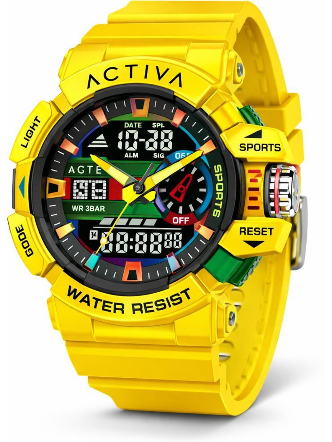 Image of INVICTA By Activa Quartz Multicolor Dial Analog-Digital Watch - For Men ACW8043-005