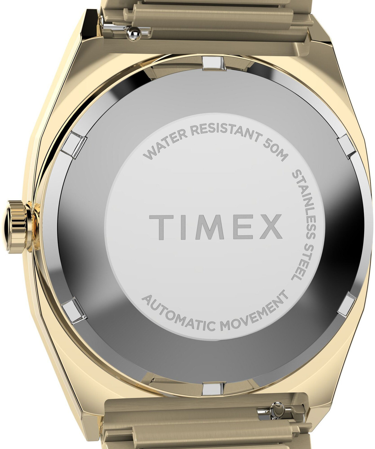 Image of TIMEX TW2Y07200IK Rectangle 34mm Champagne Dial Analog Watch - For Men