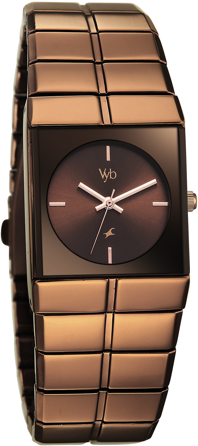 Image of Fastrack Vyb Nova Fastrack Vyb Nova Quartz Brown Dial Brown Strap Analog Watch - For Men