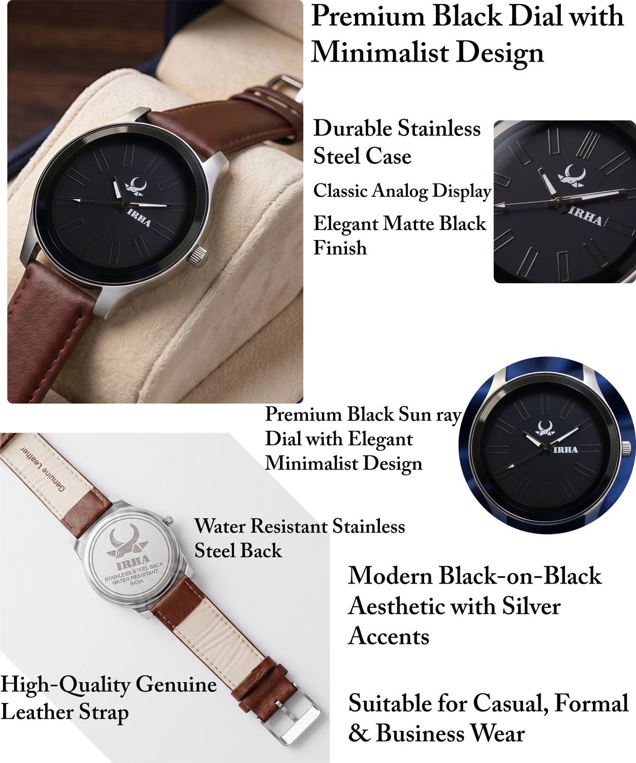 IRHA Analog Watch - For Men - Image 2
