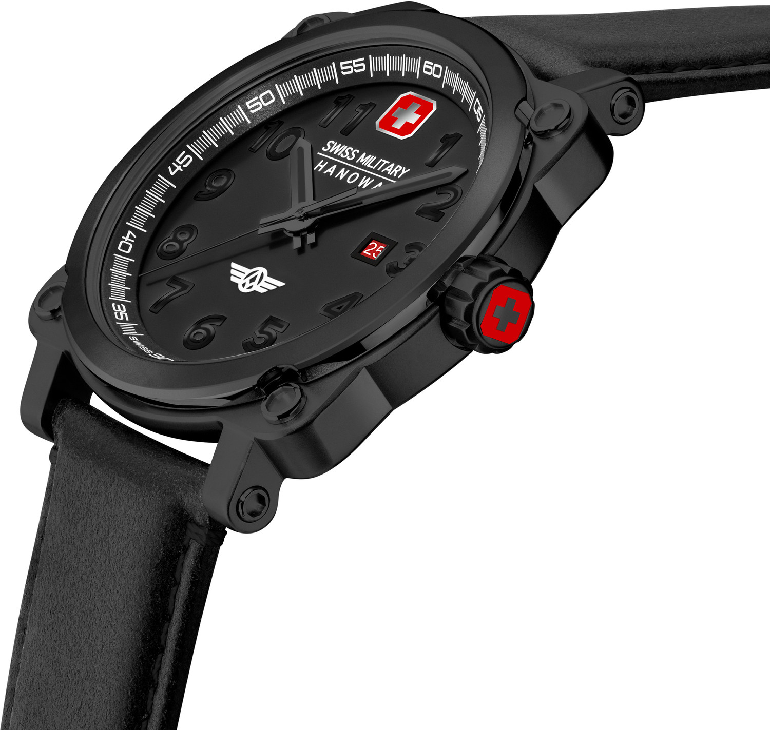 Image of Swiss Military Hanowa AEROGRAPH NIGHT VISION Swiss Made Analog Watch - For Men